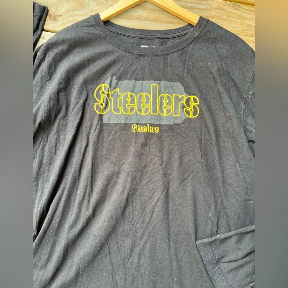 New Era Pittsburgh Steelers black long sleeve top - Mens Extra Large - Picture 4 of 8